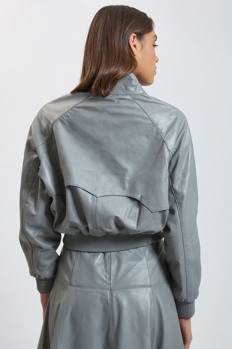 Karen Millen Chaqueta bomber de piel - Image 3