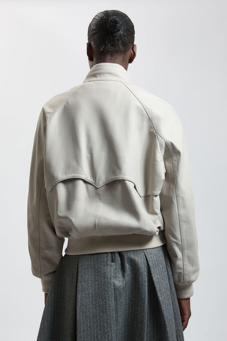 Chaqueta bomber de cuero - Image 2