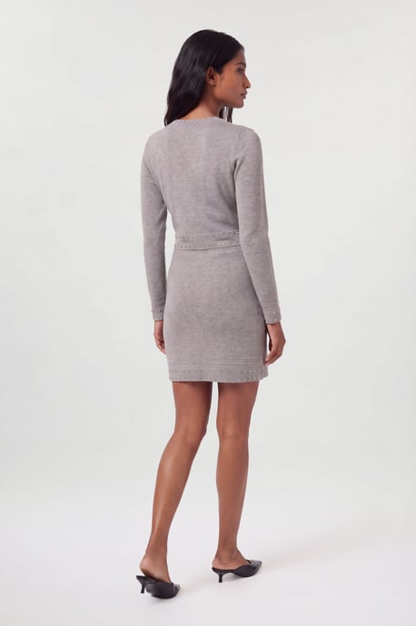Vestido de punto mini con detalles de tachuelas - Image 2