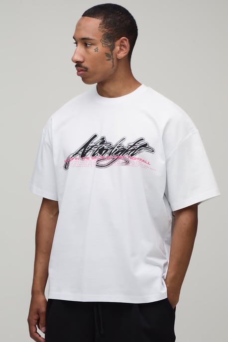 Afterlight Skull Print Camiseta oversize de manga corta - Image 2