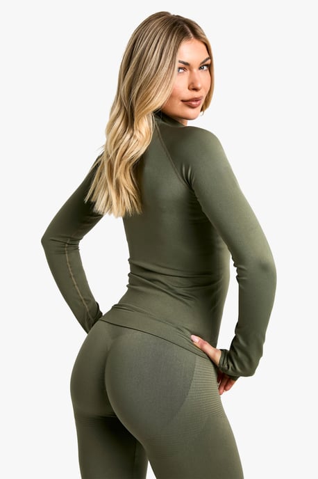 Premium Sculpt chaqueta deportiva sin costuras con cremallera - Image 2