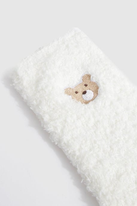 Boohoo Calcetines mullidos de osito de peluche - Image 2