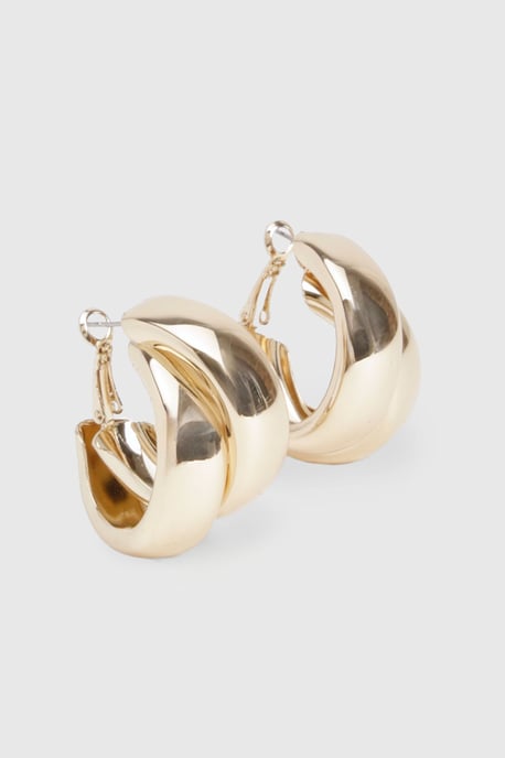Boohoo Pendientes de aro dobles - Image 2