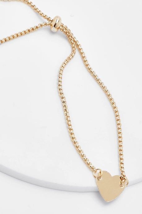 Pulsera de cadena con cierre de corazón - Image 2