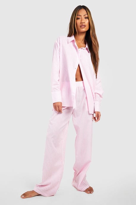 Pantalón de pijama de algodón con rayas diplomáticas - Image 3