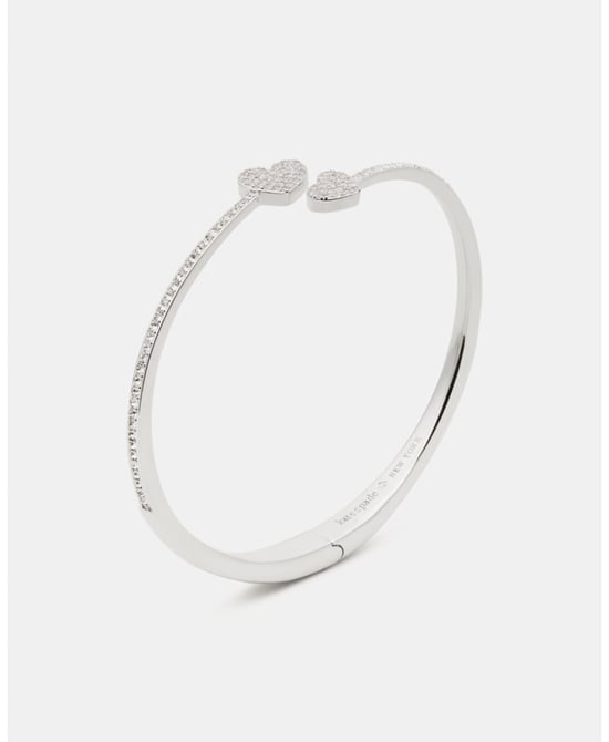 Yours Truly Pave Brazalete abierto con bisagra - Image 3