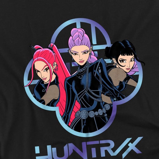 K-Pop Demon Hunters Sudadera con logo Huntr/X para niñas/niños (Negro) - Image 3