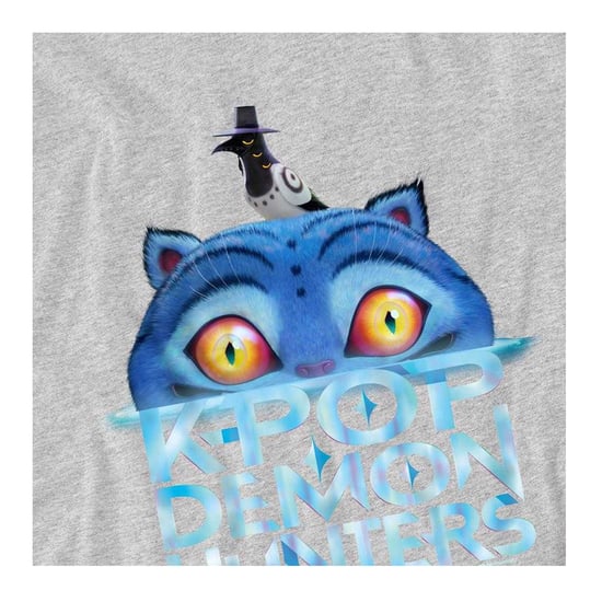 K-Pop Demon Hunters Sudadera infantil/para niños con logo de Derpy Tiger hundiéndose (Athletic Heather) - Image 3