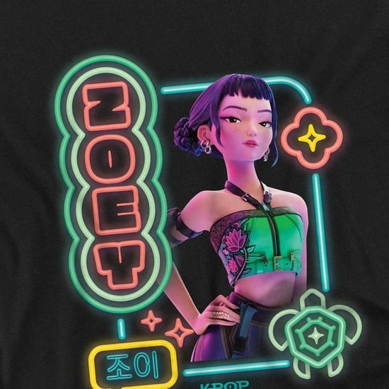 K-Pop Demon Hunters Sudadera infantil/para niños Zoey con luces brillantes (Negro) - Image 3
