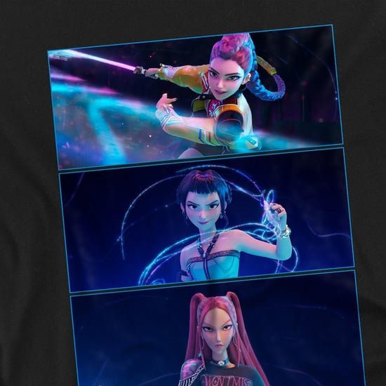 K-Pop Demon Hunters Sudadera de combate Huntrix infantil/para niños (Negro) - Image 3