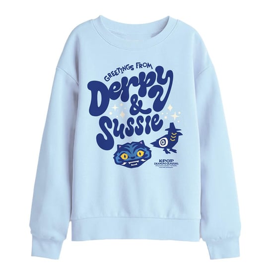K-Pop Demon Hunters Sudadera infantil Derpy & Sussie Icons (Azul claro) - Image 1