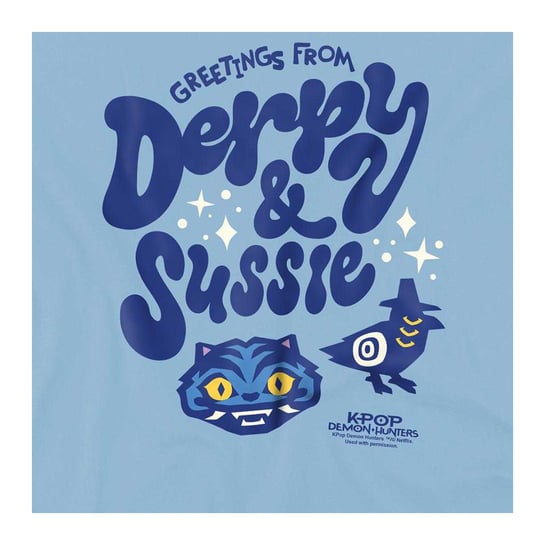 K-Pop Demon Hunters Sudadera infantil Derpy & Sussie Icons (Azul claro) - Image 3