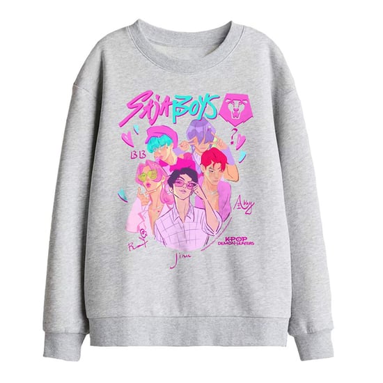 K-Pop Demon Hunters Sudadera infantil Saja Boys Signature (Athletic Heather) - Image 1