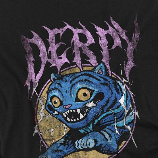 K-Pop Demon Hunters Sudadera infantil de banda de rock Rock Band Derpy Tiger (Negro) - Image 3