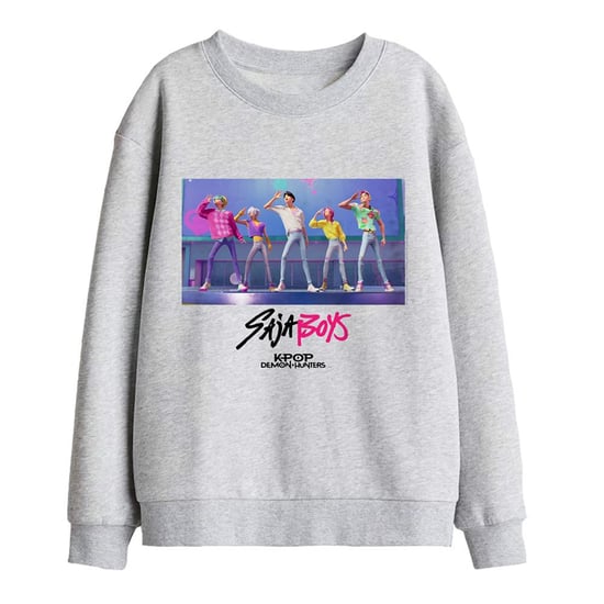 K-Pop Demon Hunters Sudadera infantil/para niños Saja Boys Soda Pop Dance (Athletic Heather) - Image 1
