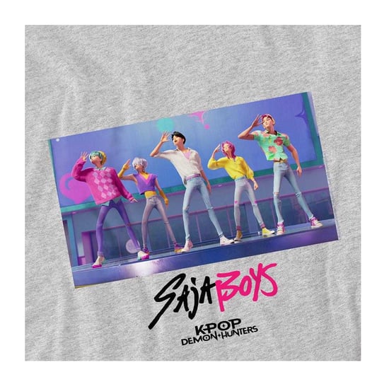 K-Pop Demon Hunters Sudadera infantil/para niños Saja Boys Soda Pop Dance (Athletic Heather) - Image 3
