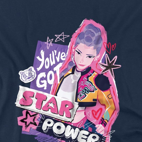 K-Pop Demon Hunters Sudadera infantil Rumi Scrapbook Stars (Azul marino) - Image 3