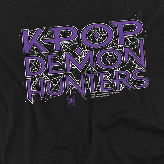 K-Pop Demon Hunters Sudadera infantil con logotipo de telaraña para Halloween (Negro) - Image 3
