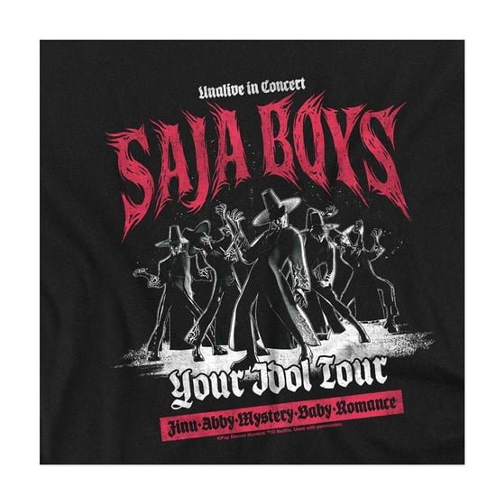 K-Pop Demon Hunters Sudadera Mono Band Saja Boys para niños (Negro) - Image 3