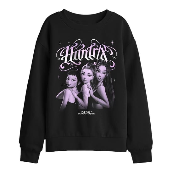 K-Pop Demon Hunters Sudadera gótica Huntr/X para niños (Negro) - Image 1