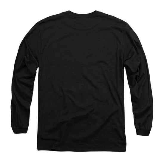 Batman Camiseta unisex de manga larga para adultos con logo desgastado (Negro) - Image 2