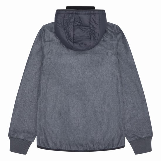 Reebok Chaqueta masculina de materiales combinados (gris hielo) - Image 2