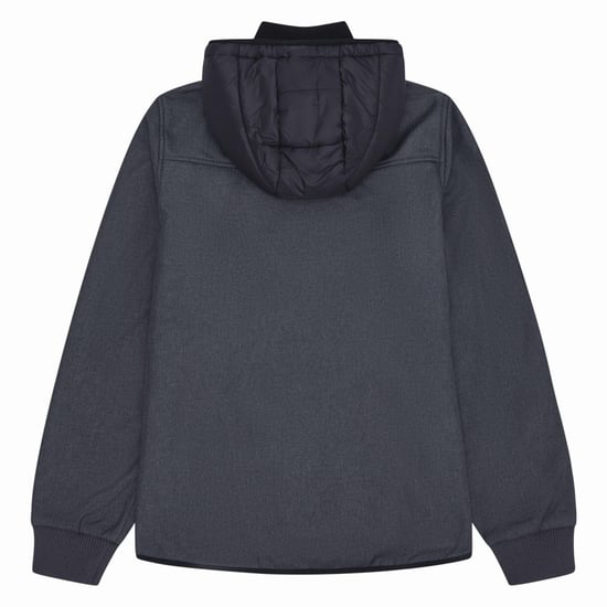 Reebok Chaqueta masculina de tejido mixto (Gris carbón) - Image 2