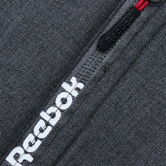 Reebok Chaqueta masculina de tejido mixto (Gris carbón) - Image 4