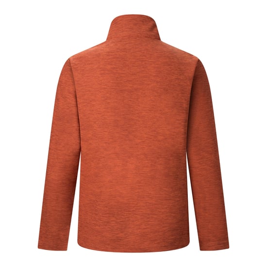 Regatta Chaqueta de forro polar de hombre Thompson jaspeada con media cremallera (Burnt Henna) - Image 2