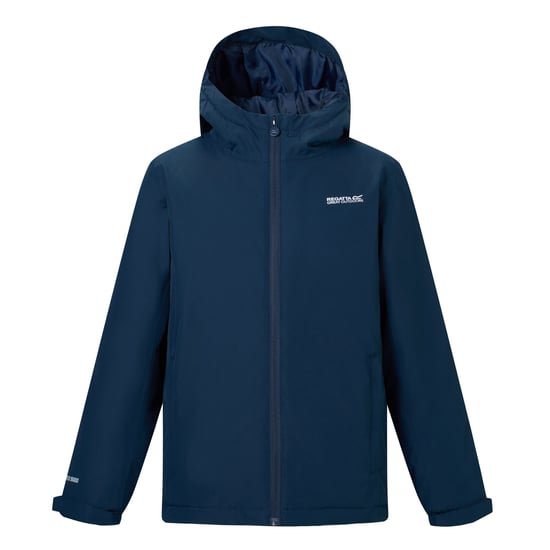 Regatta Chaqueta impermeable acolchada Hurdle para niños (azul marino) - Image 1