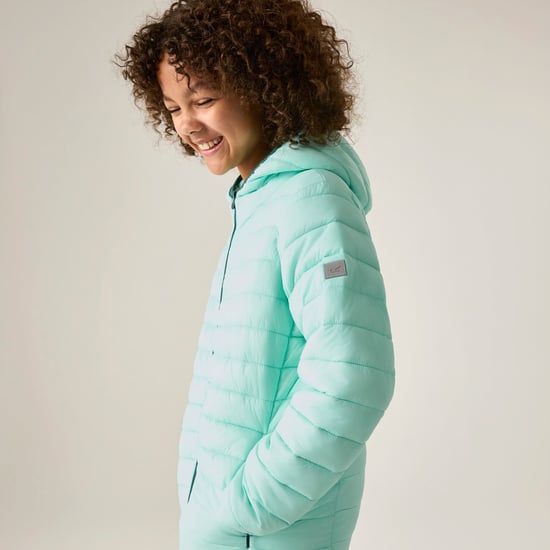 Regatta Chaqueta acolchada con capucha para niños Marizion (Water Ballet) - Image 1