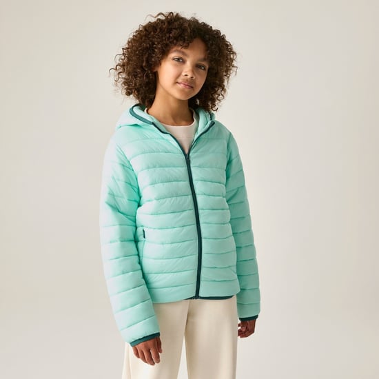 Regatta Chaqueta acolchada con capucha para niños Marizion (Water Ballet) - Image 6