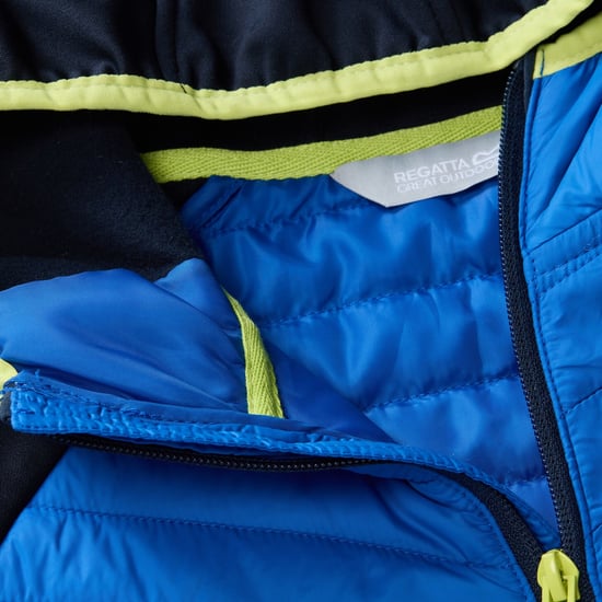 Regatta Chaqueta acolchada híbrida Andreson para niños (Azul marino/Azul olímpico) - Image 5