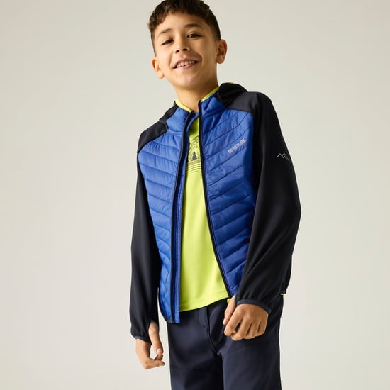 Regatta Chaqueta acolchada híbrida Andreson para niños (Azul marino/Azul olímpico) - Image 6