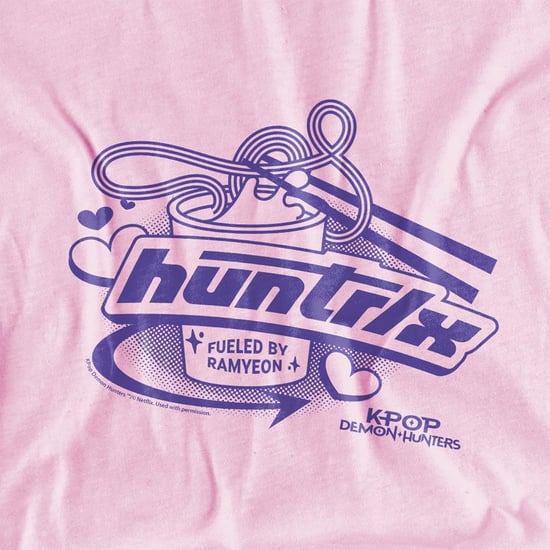 K-Pop Demon Hunters Sudadera con capucha para niños Huntrix Fueled By Ramyeon (Rosa claro) - Image 3
