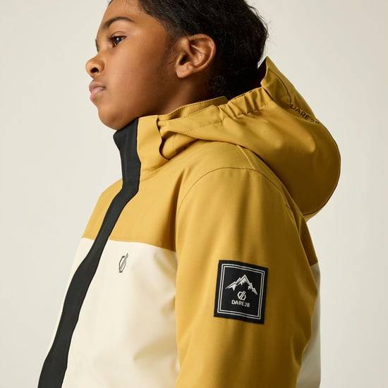 Dare 2B Chaqueta de esquí infantil Send It II (marrón madera/negro) - Image 5