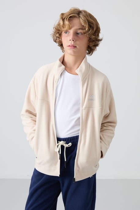 Tommy Life Sudadera infantil de felpa con cuello de cremallera - Image 6