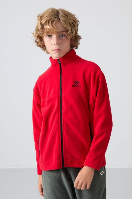 Sudadera juvenil con cuello de cremallera - Image 1