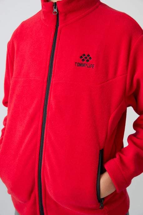 Sudadera juvenil con cuello de cremallera - Image 3