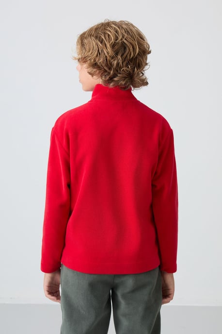 Sudadera juvenil con cuello de cremallera - Image 4