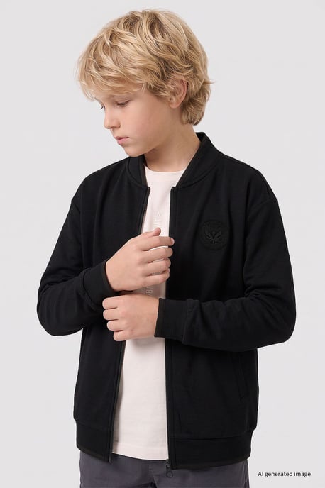 Sudadera juvenil con cremallera y cuello redondo Tommy Life - Image 3