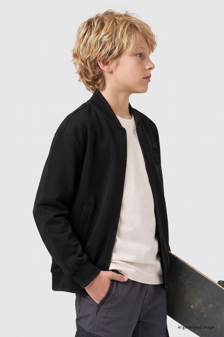Sudadera juvenil con cremallera y cuello redondo Tommy Life - Image 4