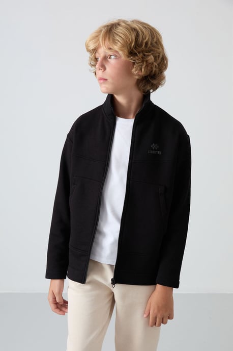 Sudadera juvenil con cuello de cremallera - Image 4