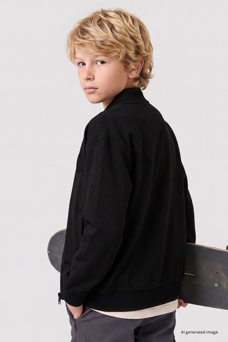 Sudadera juvenil con cremallera y cuello redondo Tommy Life - Image 5