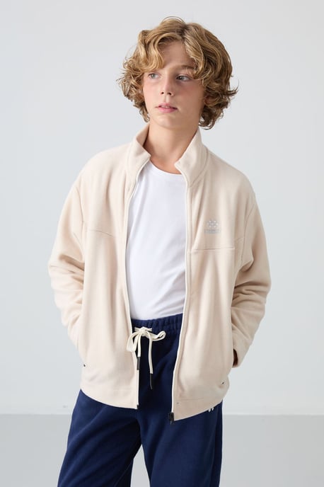 Sudadera juvenil con cuello de cremallera - Image 4