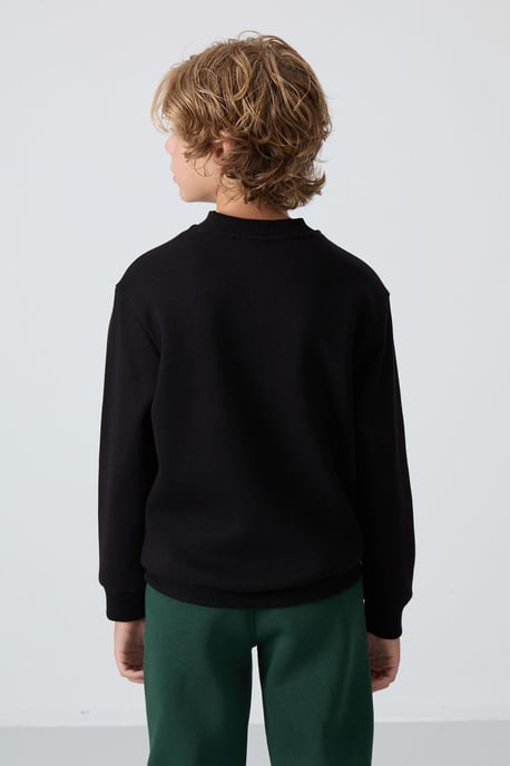 Sudadera juvenil de cuello redondo con bordado - Image 5