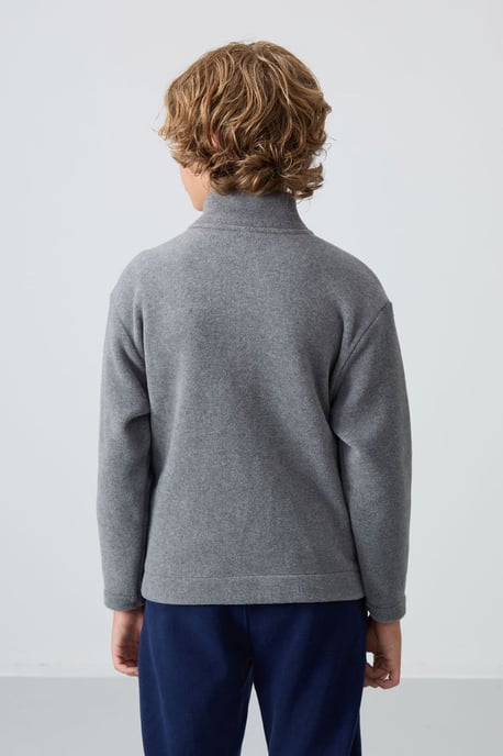 Sudadera juvenil con cuello de cremallera - Image 5
