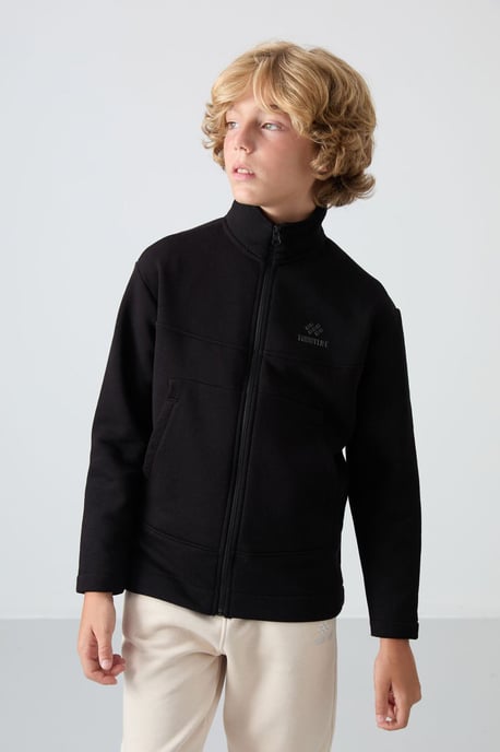 Sudadera juvenil con cuello de cremallera - Image 4