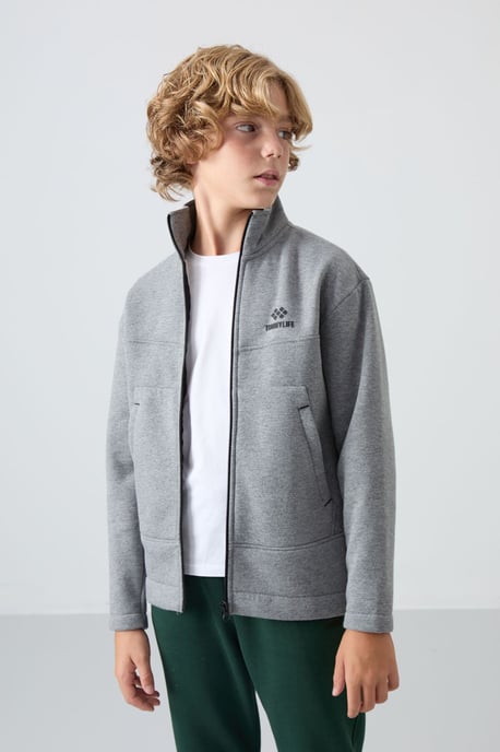 Sudadera juvenil con cuello de cremallera y bolsillo Tommy Life - Image 4