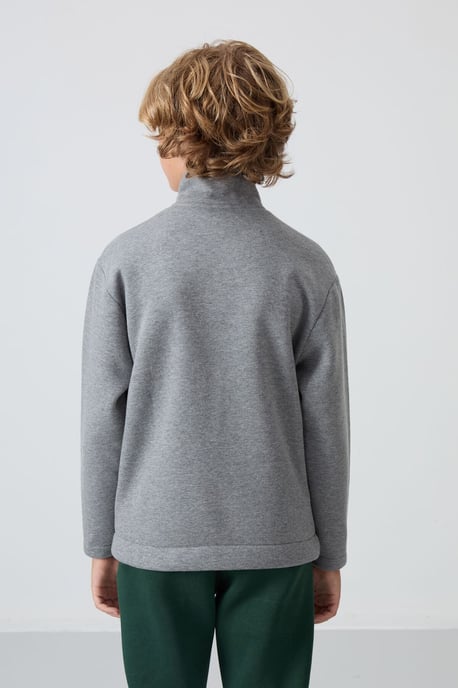 Sudadera juvenil con cuello de cremallera y bolsillo Tommy Life - Image 5